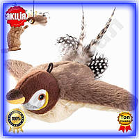 Інтерактивна іграшка для котів Пташка з махаючими крилами та звуковими ефектами дражнилка для котів