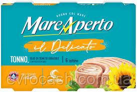 Тунець Mare Aperto в соняшниковій олії 6х70 гр, фото 1