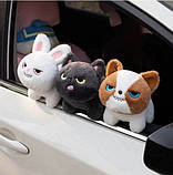 М'яка іграшка білий злий кролик Bunny 23 см, фото 4