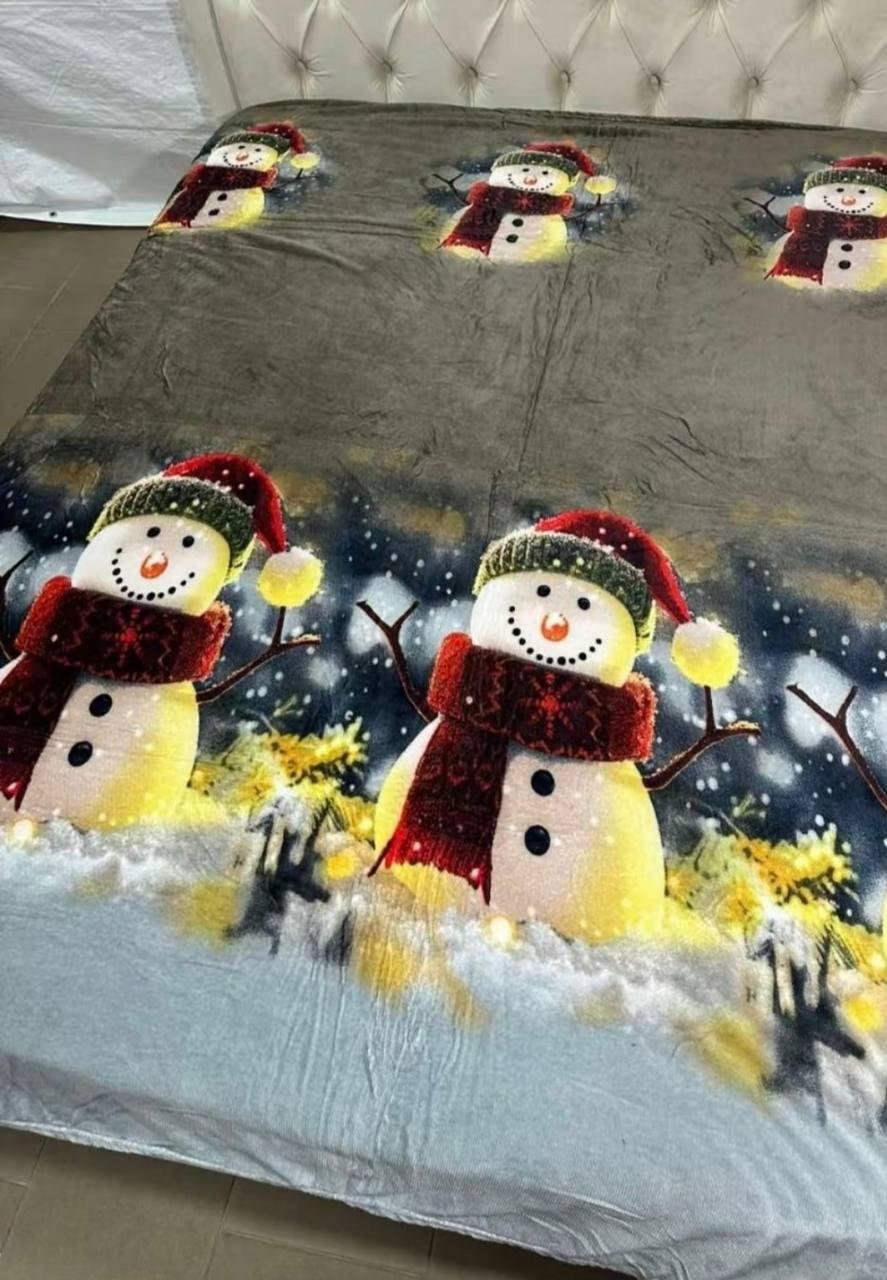 Новорічний плед із мікрофібри євро 200*230, фото 1