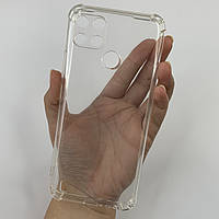 Чохол для Realme C21Y прозорий з бронь кутами
