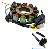 Статор генератора 115 мм оригінал Stels 500 K/Gt J500 Kazuma Jaguar 500cc Panda 500cc 192MR-1001410 LU018347, фото 6