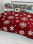 Новорічний плед із мікрофібри євро 200*230, фото 3