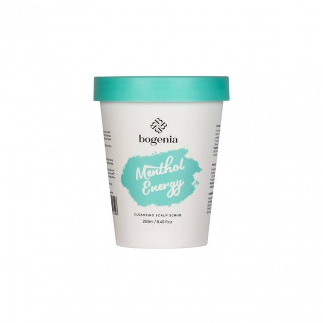 Cкраб для шкіри голови Bogenia Енергія ментолу очищаючий 250 мл, фото 1