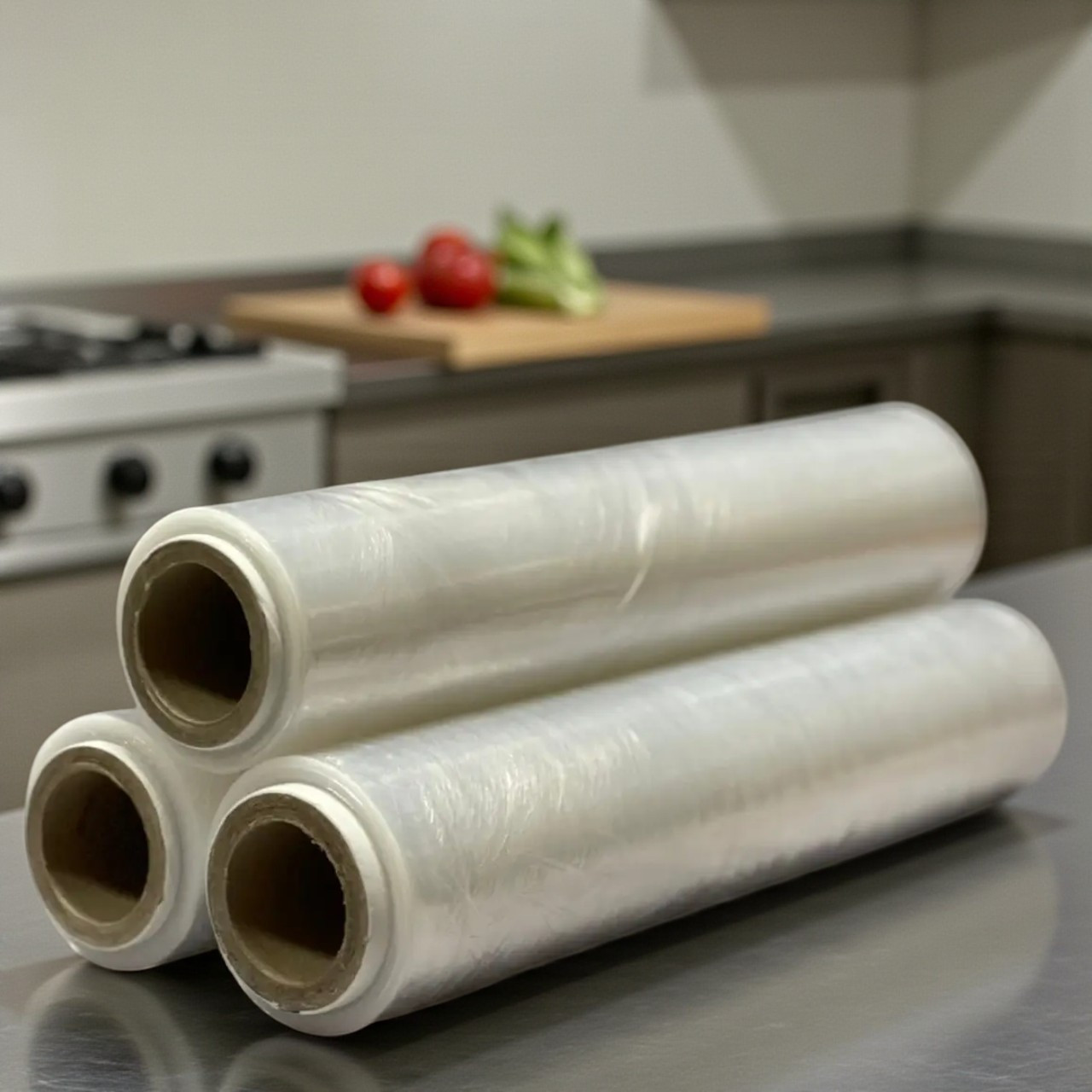 Харчова стретч-плівка пвх в рулоні, плівка пвх для харчових продуктів, стрейч харчовий, фото 1