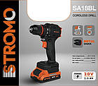 Шурупокрут акумуляторний STROMO SA-18BL (1 АКБ, 1.5 А·год), фото 2