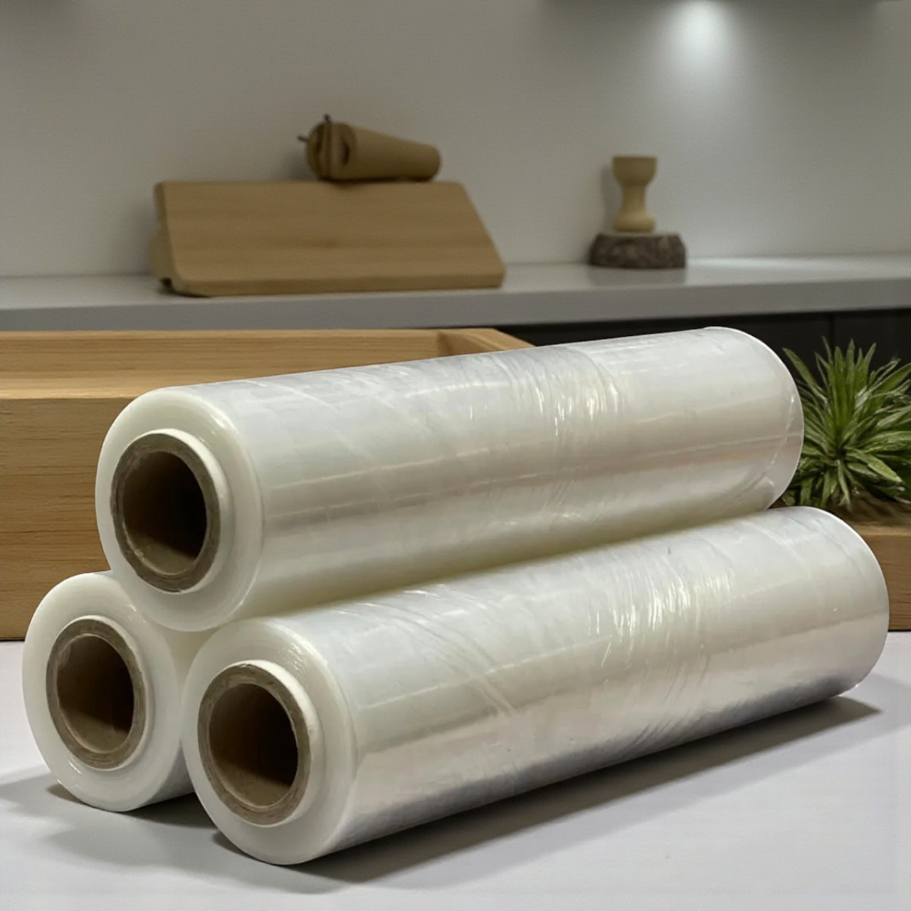 Плівка пвх харчова стрейч 260 м плівка для пакування харчової продукції, харчова плівка в рулоні - фото 1 - id-p32098529