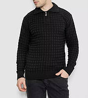 Светр чоловічий Triko теплий на блискавці комір стійка чорний