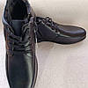 Черевики екошкіра демісезонні із застібкою та шнурками чоловіче взуття UFOQQ, фото 7