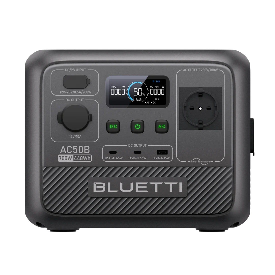 BLUETTI AC50B зарядна станція 700W / 448Wh