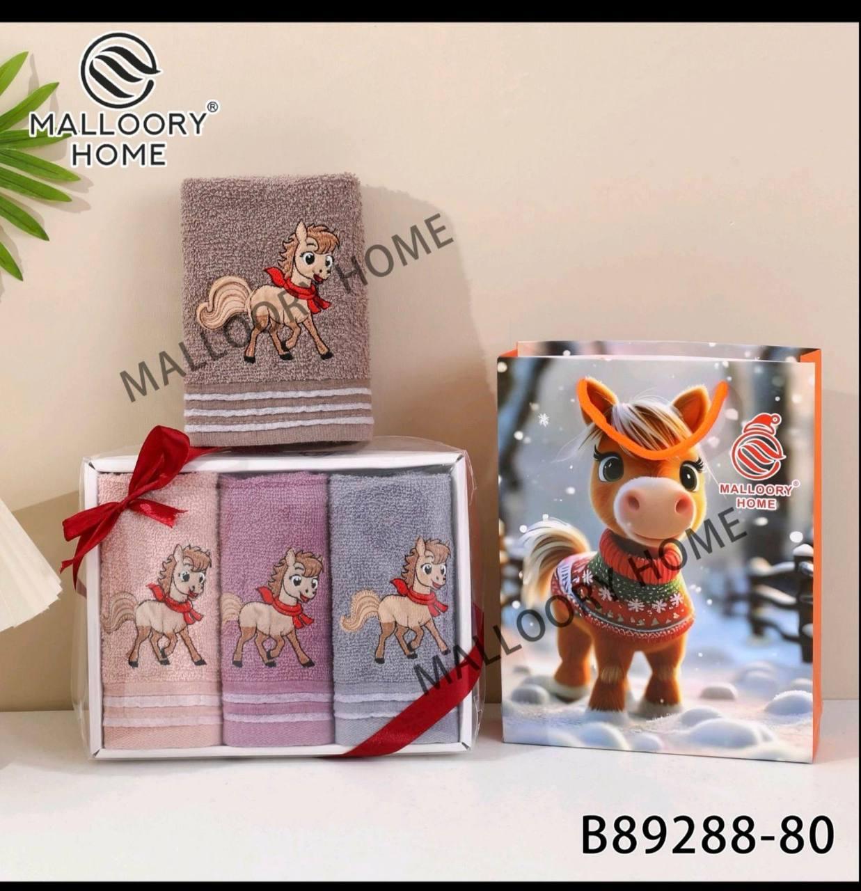 Набор кухонных подарочных новогодних полотенец из 2х шт с драконами, фото 1