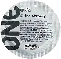 Презервативы ONE Extra Strong 1 шт особенно прочные, толще других