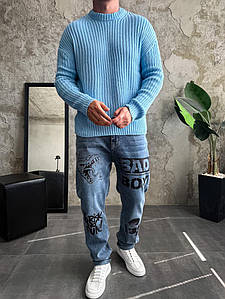 Светр чоловічий стильний модний щільний осінь весна