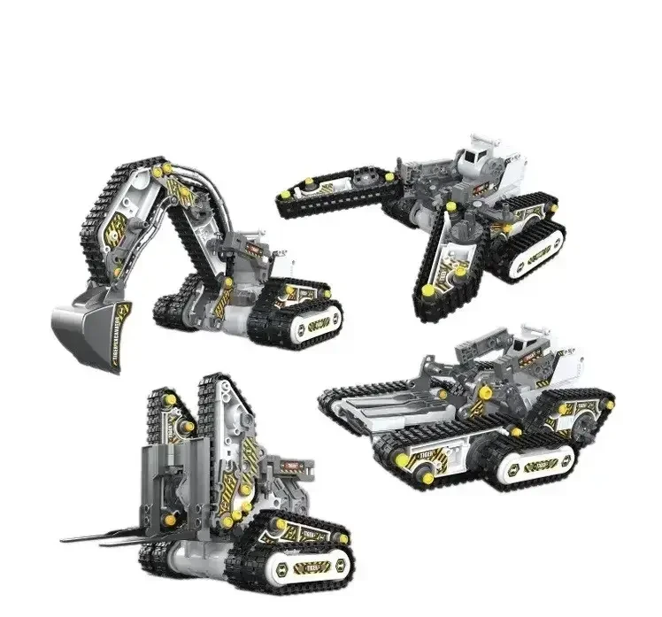 Інтерактивний конструктор SG02 "Екскаватор і будтехніка" 4в1, 176 деталей