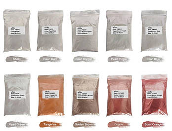 Перламутрові пігменти для епоксидної смоли 10 шт фасування по 10г (1) (є 30 кольорів)