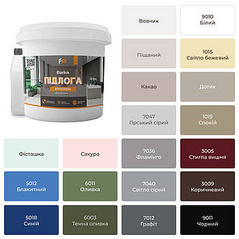 Епоксидна фарба для підлоги Barko ICE CREAM 10кг графіт