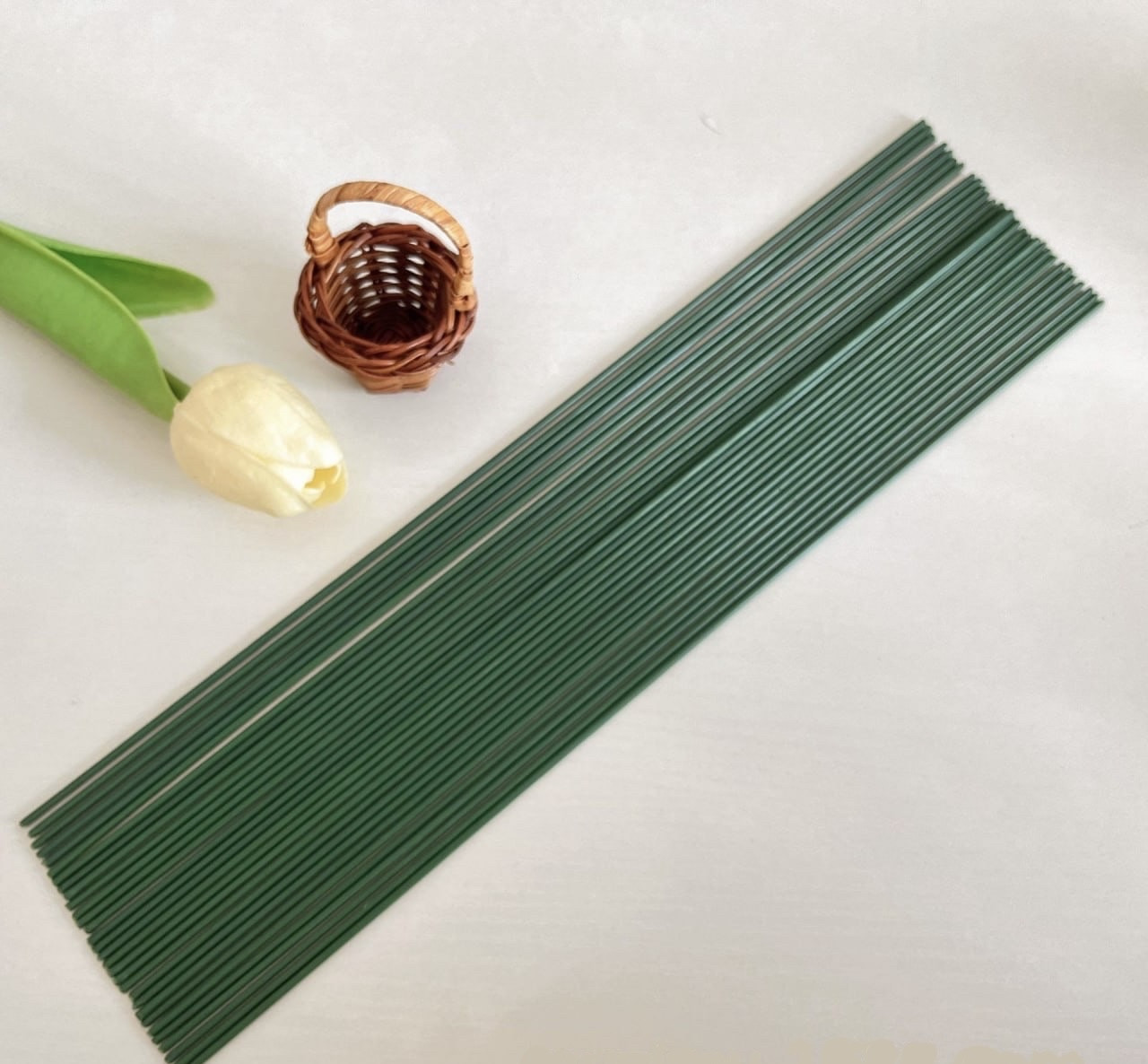 Флорістичний дріт для квітів 40 см діаметр 2 мм, фото 1