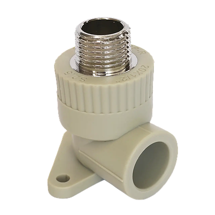 Кутник 90˚ настінний з зовнішньою різьбою 20*1/2і Hi-Therm, фото 1