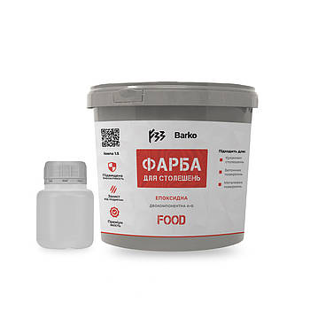 Фарба для стільниць Мат 3 кг А+Б+С Barko Food