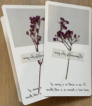 Святкова листівка з квітами