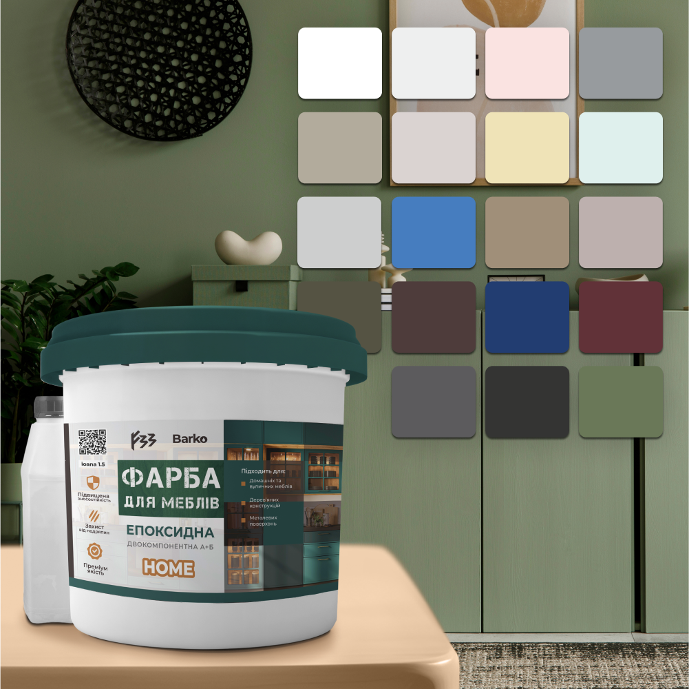 Епоксидна фара для відновлення кухонних меблів Barko Home 1кг., фото 1