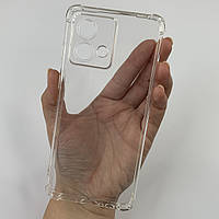 Чохол для Motorola G84 прозорий з бронь кутами