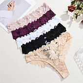 Мереживні трусики-бразиліани FINETOO з окантовкою