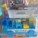 Набір тварин «Весела подорож» 4 улюбленці трейлер аксесуари на аркуші (666-57), фото 4