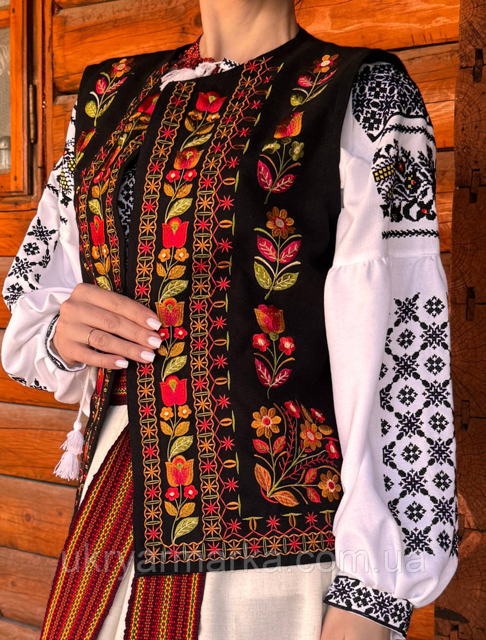 Кептар жилетка у карпатському стилі "Полонинська барва"