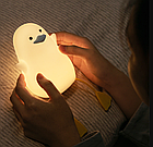 Дитячий нічник Качка акумуляторний 9.5 × 8.5 × 13 см Світильник качка в дитячу кімнату, фото 3