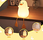 Дитячий нічник Качка акумуляторний 9.5 × 8.5 × 13 см Світильник качка в дитячу кімнату, фото 10
