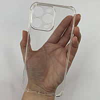 Чохол для Apple iPhone 16 Pro Max прозорий з бронь кутами