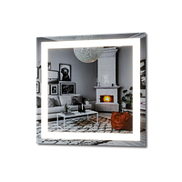 Дзеркало з LED підсвічуванням 700 х 700 мм.