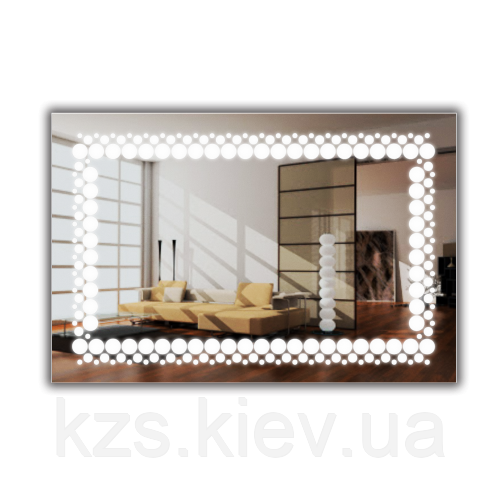 Дзеркало з LED підсвічуванням 600 х 900 мм., фото 1
