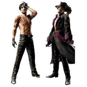 Наволочка для Дакімакури 150х50см Горо Мадзіма Якудза Yakuza Скажений пес Сімано Like a Dragon Pirate Yakuza Наволочка для Подушки