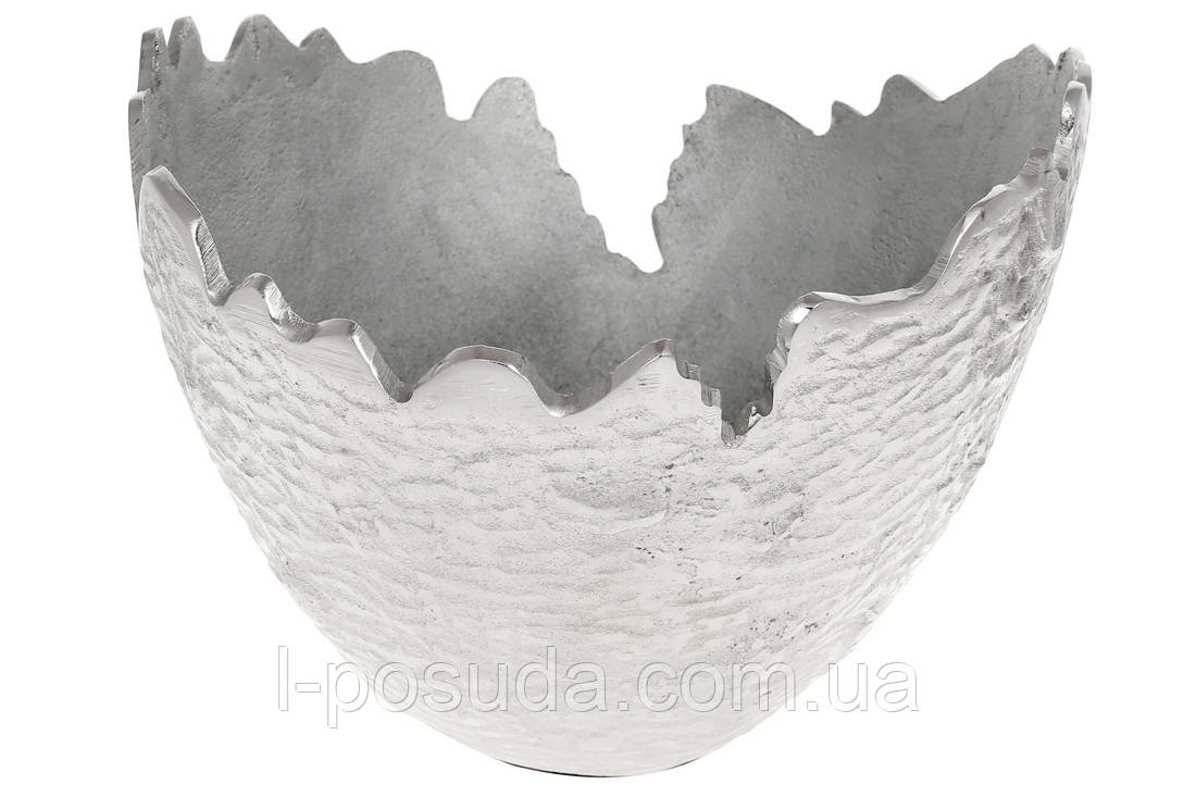 Декоративна миска Кале 29 см срібло, фото 1