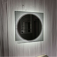 Дзеркало з LED підсвічуванням 700 х 700 мм.