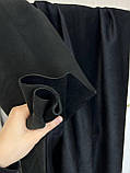 Віденський велюр на флісі соти Чорний, фото 7
