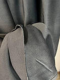Віденський велюр на флісі соти Сірий сизий, фото 6