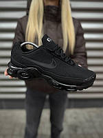 Чоловічі зимові чорні термо кросівки Nike Air Max Plus TNPO, повсякденні непромокаючі кросівки Найк В'єтнам єврозима