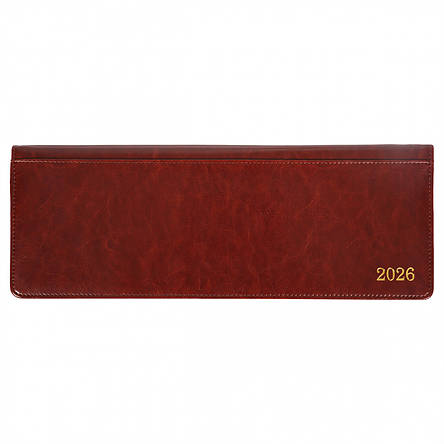 Планінг 2026р. Leo Planner 34х13см. City 252677 коричневий, фото 1