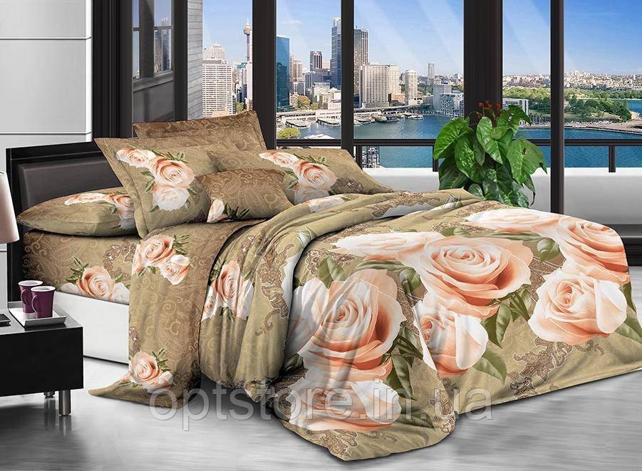 Постільна білизна євро розмір, нав-кі 70/70, фото 1