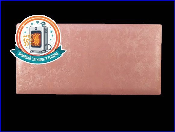 Керамогранітний обігрівач KEN-600 "Ізморозь жакард" кораловий, фото 1