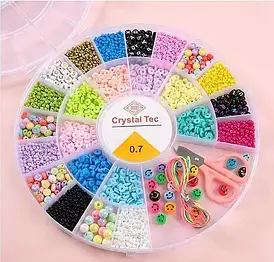 Набір бісеру 610-39 ножиці, ліска, нитки, у боксі