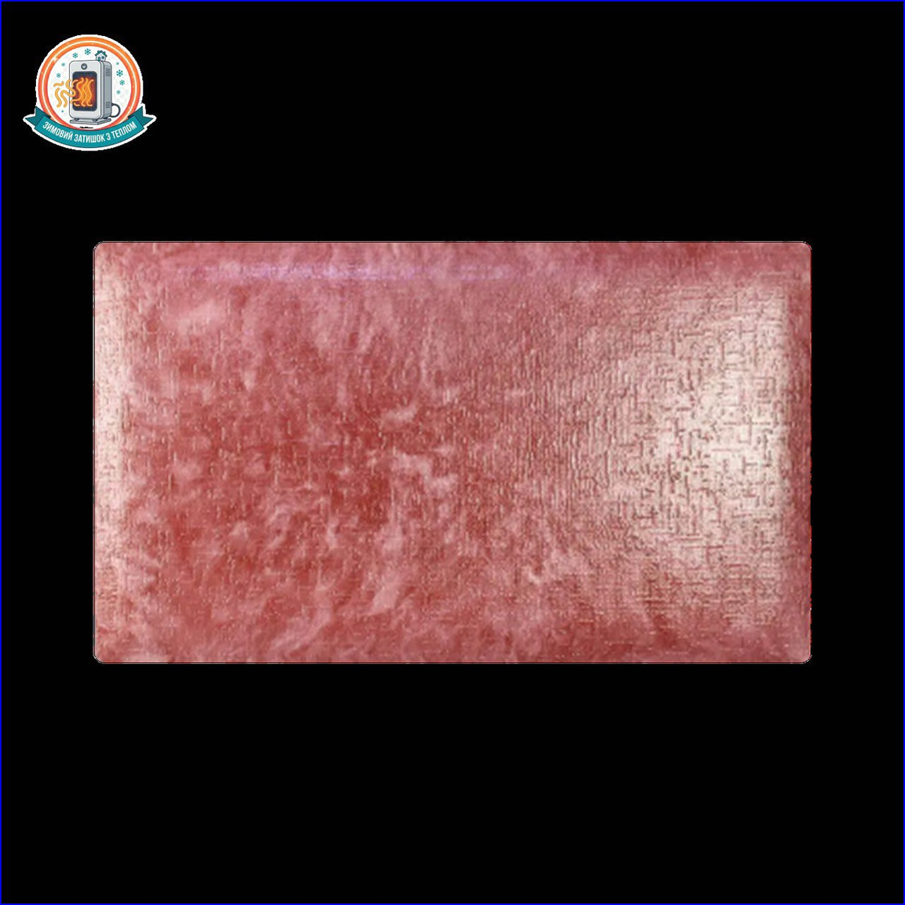 Керамогранітний обігрівач KEN-500 "Холст жакард" малиновий, фото 1