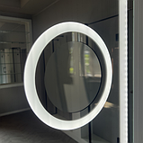 Дзеркало з LED підсвічуванням та сферичним збільшувальним дзеркалом 850 х 1050 мм., фото 3