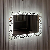 Дзеркало з LED підсвічуванням 600х800, фото 2