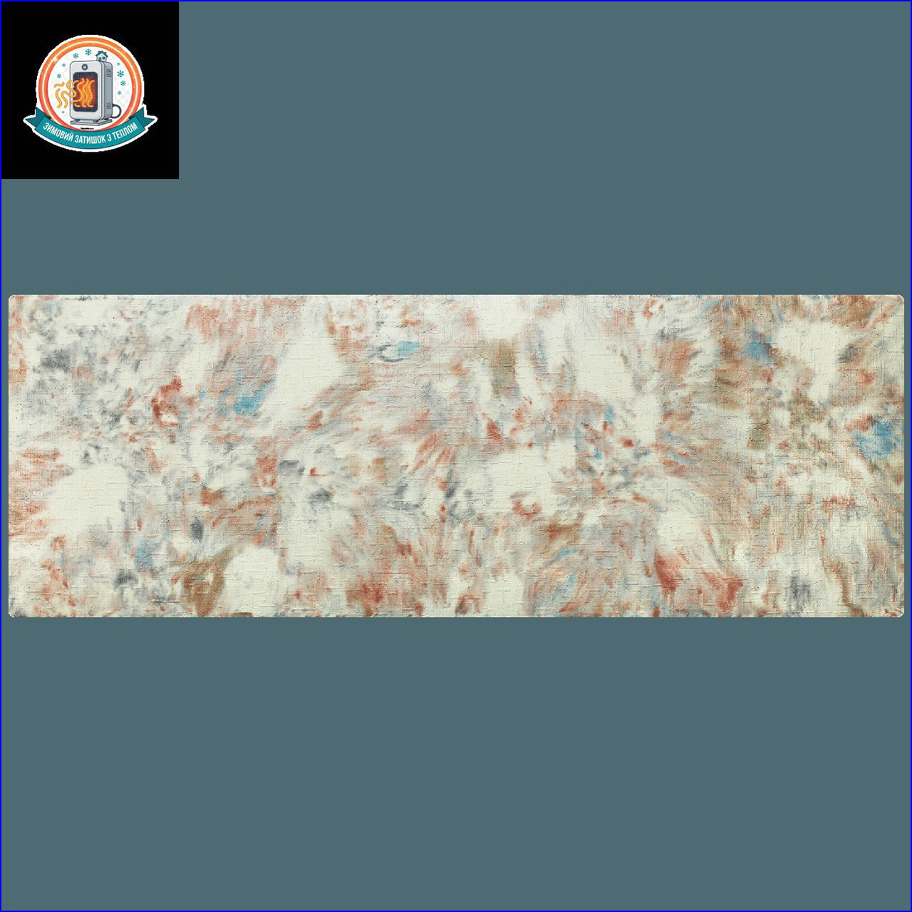 Керамогранітний обігрівач KEN-500D "Холст жакард" онікс, фото 1