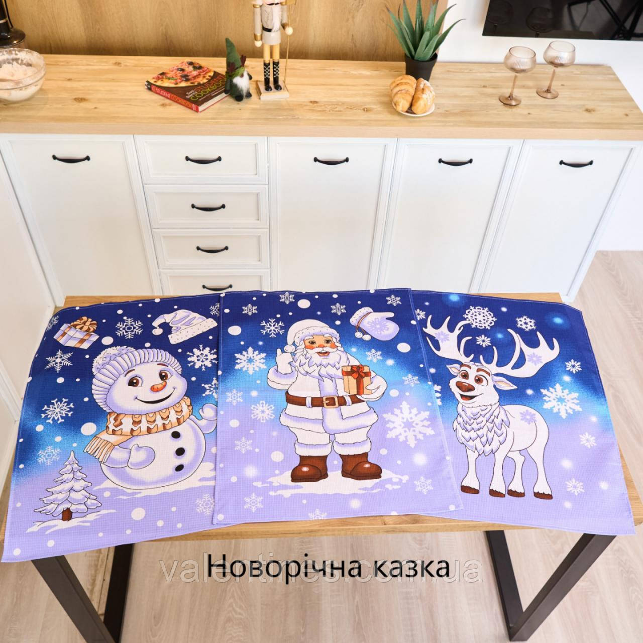 Рушники новий рік вафельні кухня, фото 1