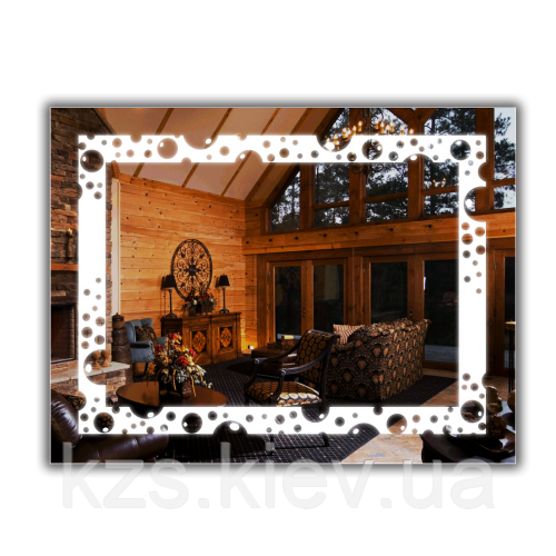 Дзеркало з LED підсвічуванням 650х850мм, фото 1